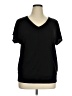 Faded Glory Black Short Sleeve Top Size 1X - photo 1