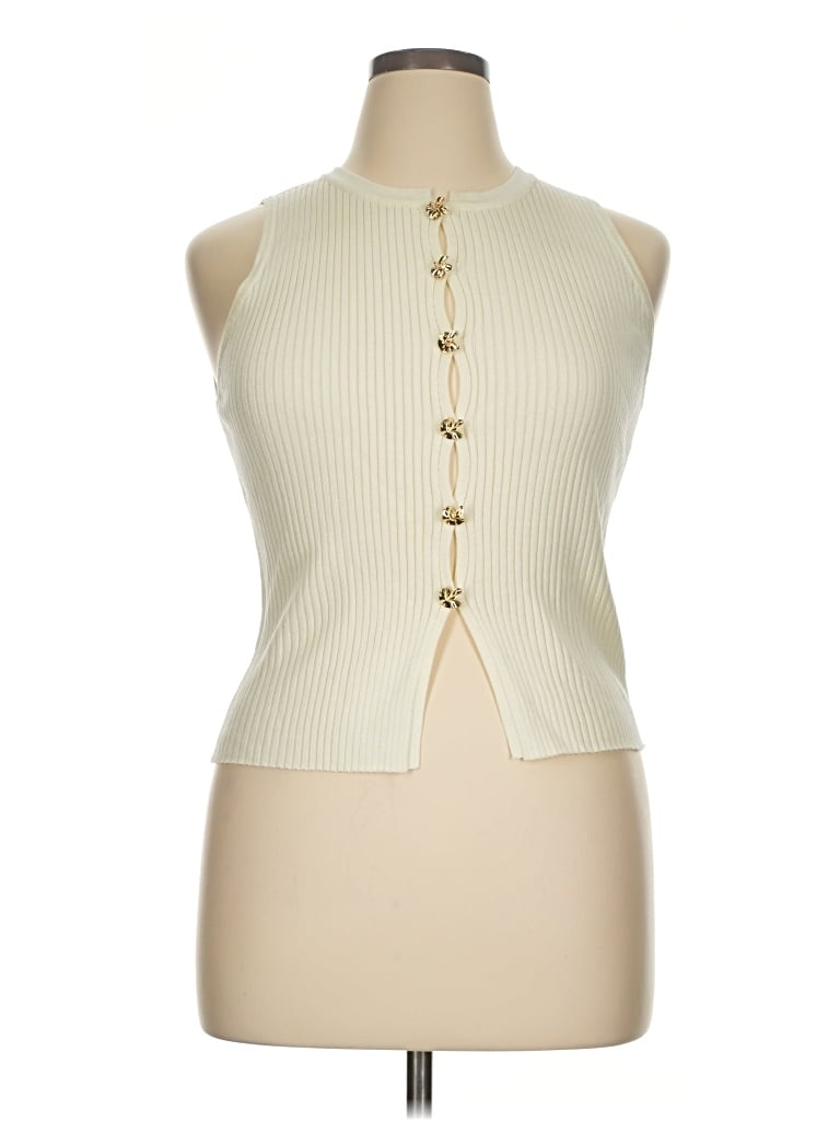 Pre-owned Lulus Cardigan Sweater In Ivory