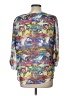 Sioni 100% Polyester Blue 3/4 Sleeve Blouse Size L - photo 2