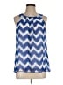 Iz Byer Blue Sleeveless Blouse Size L - photo 1