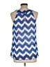 Iz Byer Blue Sleeveless Blouse Size L - photo 2
