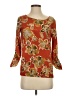 The Limited 100% Polyester Orange 3/4 Sleeve Blouse Size XS - photo 1