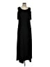Chico's Solid Black Casual Dress Size L - photo 1
