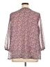 St. John's Bay Purple 3/4 Sleeve Blouse Size 1X - photo 2