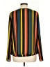 Allison Joy 100% Polyester Stripes Yellow Long Sleeve Blouse Size L - photo 2