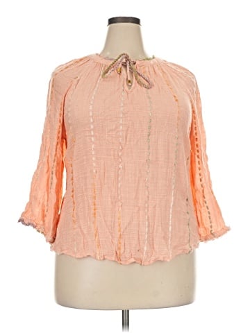 Democracy 3/4 Sleeve Blouse (view 1)