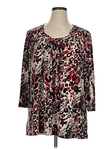 Susan Graver 3/4 Sleeve Blouse (view 2)