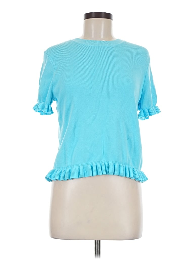 Pre-owned Free Assembly Cardigan Sweater In Blue