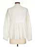 Mud Pie 100% Cotton Ivory Long Sleeve Blouse Size L - photo 2