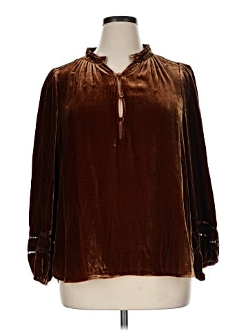 Wrap Long Sleeve Blouse (view 1)