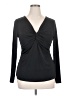 IMAN Black Long Sleeve Top Size XL - photo 1