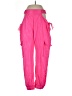 Forever 21 100% Polyester Pink Cargo Pants Size L - photo 1