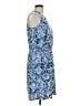 Faded Glory Print Blue Casual Dress Size L - photo 4