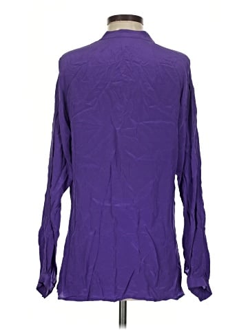 BCBGMAXAZRIA Long Sleeve Silk Top (view 2)