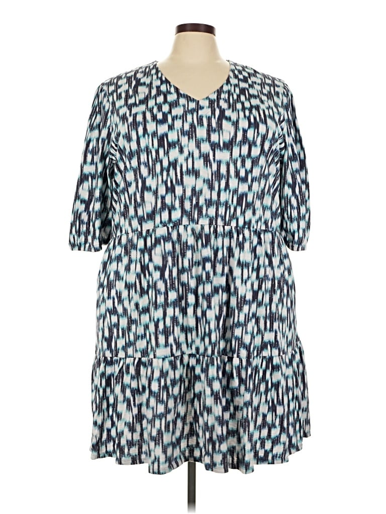 Pre-owned Nic + Zoe Casual Dress In Blue