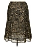 Unbranded 100% Polyester Paisley Gold Formal Skirt Size 14 - photo 1