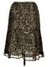 Unbranded 100% Polyester Paisley Gold Formal Skirt Size 14 - photo 2