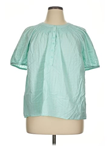 St. John's Bay Short Sleeve Blouse (view 1)