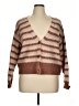 Celebrity Pink 100% Polyester Brown Cardigan Size XL - photo 1