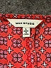 Max Studio 100% Polyester Red Short Sleeve Blouse Size L - photo 7