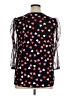 Cato Hearts Black 3/4 Sleeve Blouse Size 14 - photo 2