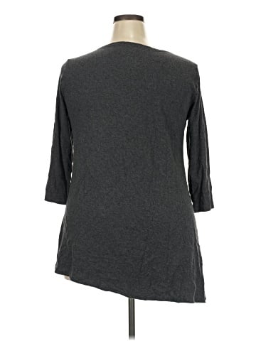 Joan Vass 3/4 Sleeve T-Shirt (view 2)