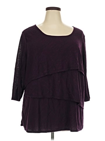 Faded Glory 3/4 Sleeve Top (view 1)