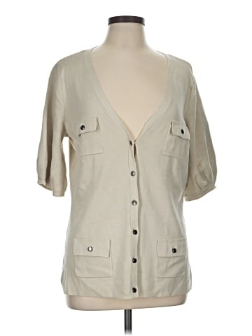 New York & Company 3/4 Sleeve Button-Down Shirt (view 1)