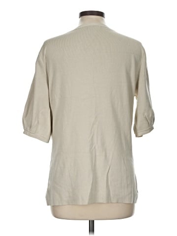 New York & Company 3/4 Sleeve Button-Down Shirt (view 2)