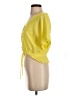 Miami 100% Polyester Yellow Short Sleeve Blouse Size S - photo 5