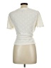 Fred David Ivory Short Sleeve Blouse Size L - photo 2