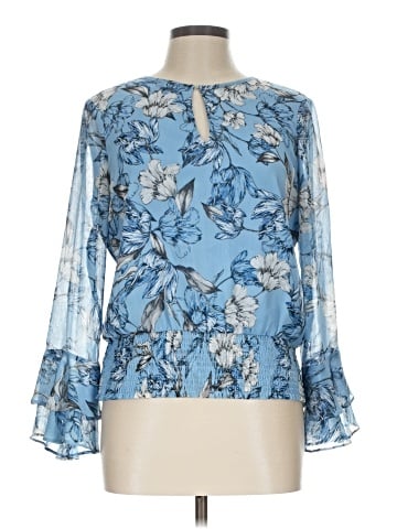 White House Black Market Long Sleeve Blouse (view 1)