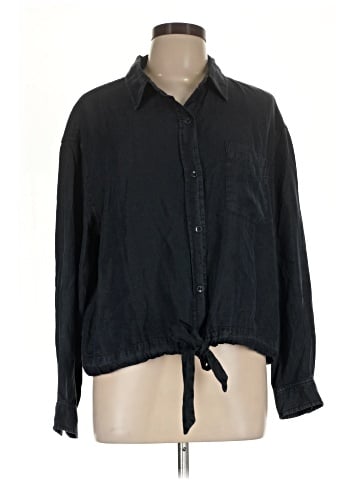 Pale Sky Long Sleeve Button-Down Shirt (view 1)