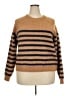 Caslon Stripes Tan Pullover Sweater Size 2X - photo 1