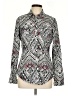 Roper Print Silver Long Sleeve Button-Down Shirt Size L - photo 1