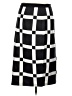 Halogen Checkered-gingham Black Formal Skirt Size 10 - photo 2