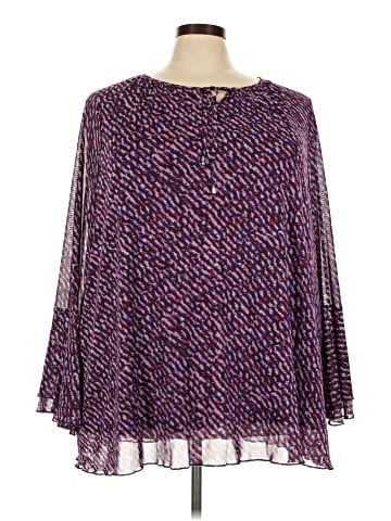 Lane Bryant Outlet 3/4 Sleeve Blouse (view 1)