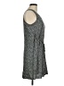 Basic Editions 100% Rayon Print Gray Casual Dress Size M - photo 4