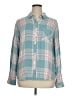 Rails 100% Rayon Plaid Teal Long Sleeve Button-Down Shirt Size XL - photo 1