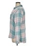 Rails 100% Rayon Plaid Teal Long Sleeve Button-Down Shirt Size XL - photo 5