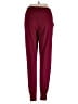 Poleci Solid Burgundy Casual Pants Size S - photo 2