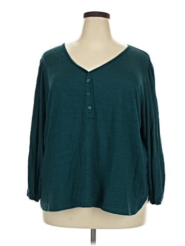 Max Studio Long Sleeve Henley (view 1)