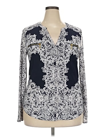 INC International Concepts Long Sleeve Blouse (view 1)