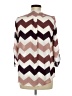 rue21 100% Polyester Chevron-herringbone Burgundy 3/4 Sleeve Blouse Size M - photo 2