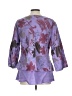 Click 100% Cupro Purple 3/4 Sleeve Blouse Size L - photo 2
