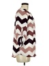 rue21 100% Polyester Chevron-herringbone Burgundy 3/4 Sleeve Blouse Size M - photo 4