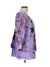 Click 100% Cupro Purple 3/4 Sleeve Blouse Size L - photo 4