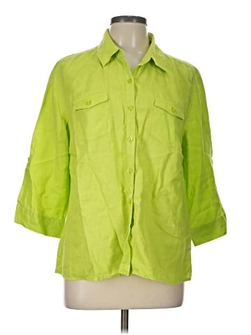 Kim Rogers 3/4 Sleeve Button-Down Shirt (view 1)