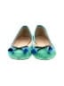 J.Crew Color Block Green Flats Size 8 1/2 - photo 2