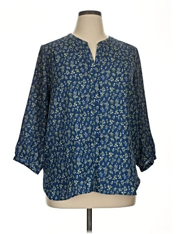 Jachs Girlfriend 3/4 Sleeve Blouse (view 1)